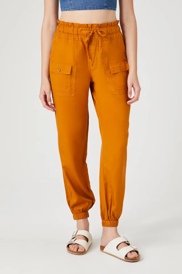 Urban Planet Women's Linen Cargo Jogger 