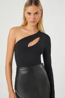 Cut Out Single Sleeve Bodysuit