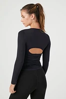 Active Seamless Ruched Long Sleeve Top
