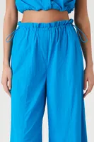 Toggle Drawstring Wide Leg Pant