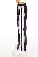 Striped High Rise Wide Leg Pant