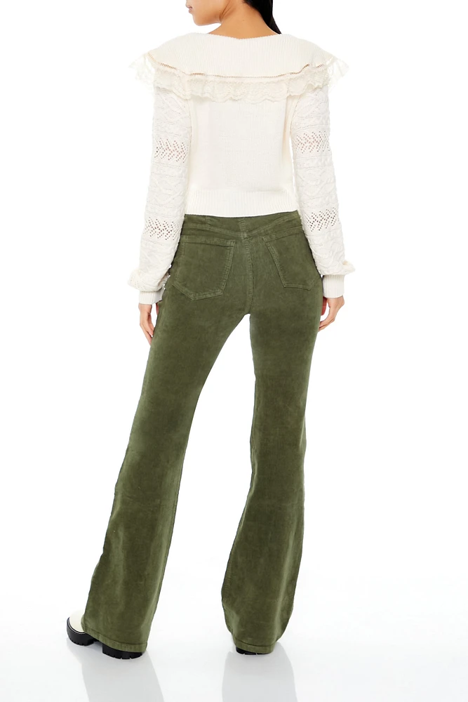 High-Rise Corduroy Flare Pant