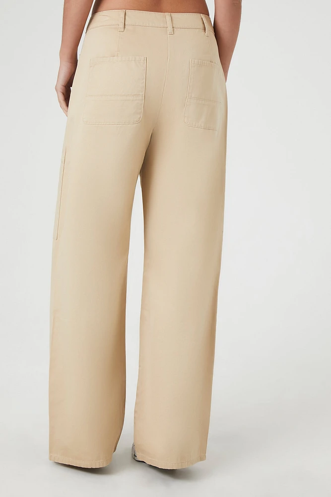 Mid Rise Wide Leg Pant