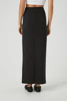 Zip-Slit Maxi Skirt