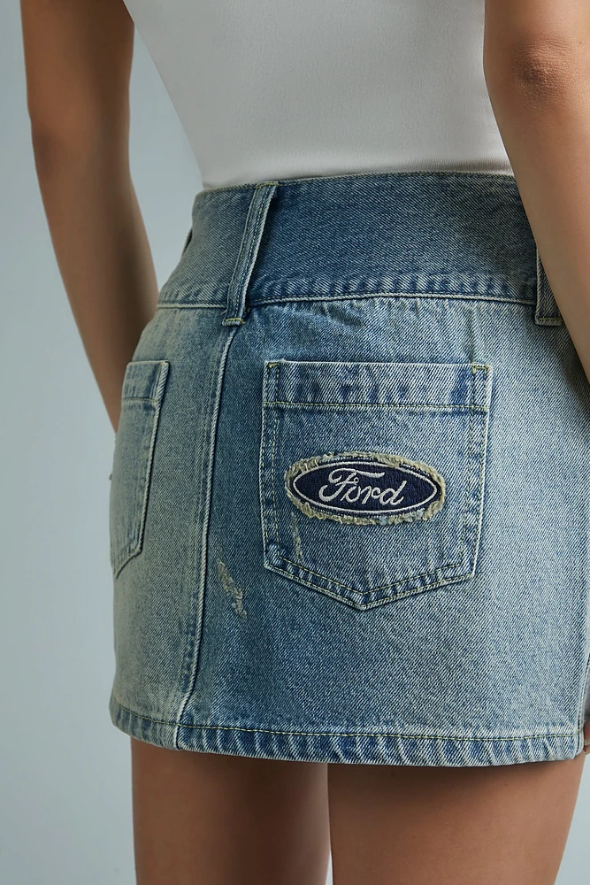 Ford Denim Mini Skirt