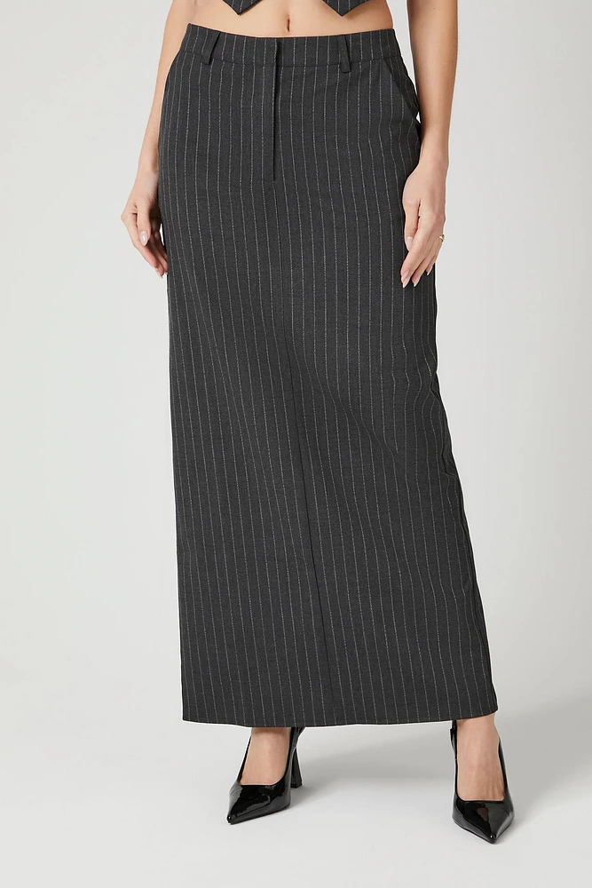 Pinstriped Maxi Skirt