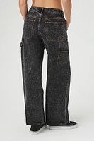 Mineral Wash Utility Wide Leg Jean