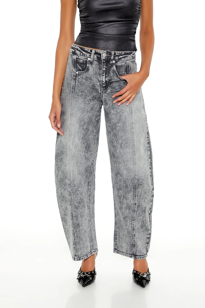 High-Rise Baggy Barrel Jeans