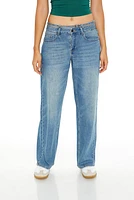 Belted Low-Rise Baggy Jeans