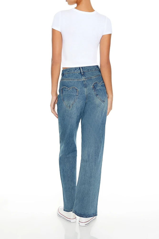 Heart Pocket High-Rise Jean