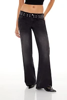 Chain Trim Low Rise Baggy Jean