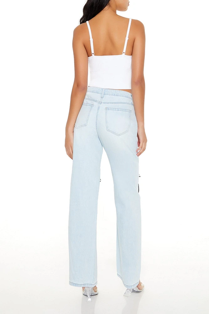 Heart Cut-Out High Rise Jean