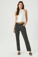 Rhinestone Straight Leg Jean