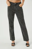 Rhinestone Straight Leg Jean