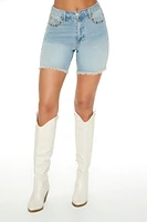 Studded Denim Bermuda Short