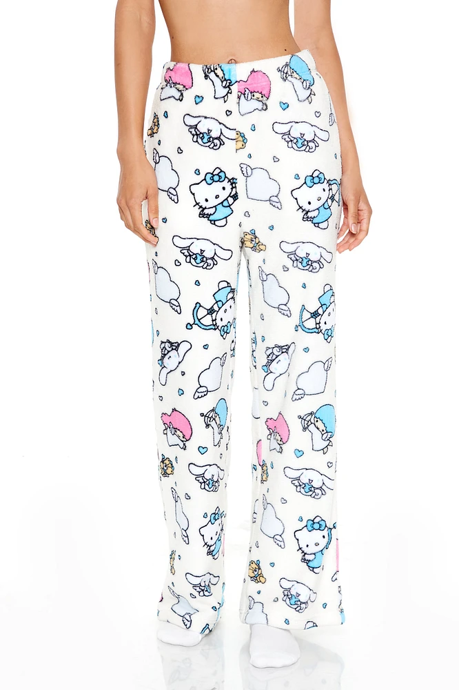 Pantalon de pyjama en molleton à imprimé Hello Kitty & Friends