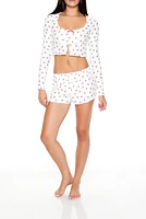 Cherry Print Pajama Shorts