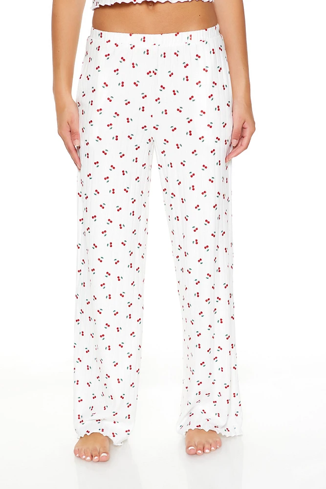 Pantalon de pyjama à imprimé Cerise