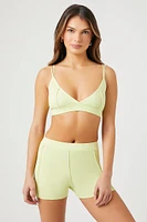 Seamless Ribbed Triangle Bralette