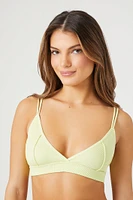 Seamless Ribbed Triangle Bralette