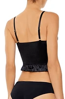 Camisole-corset en satin avec agrafes