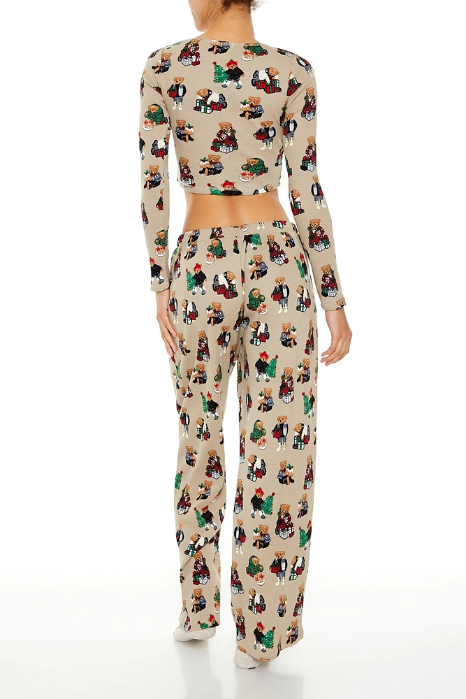 Christmas Teddy Bear Pajama Pant