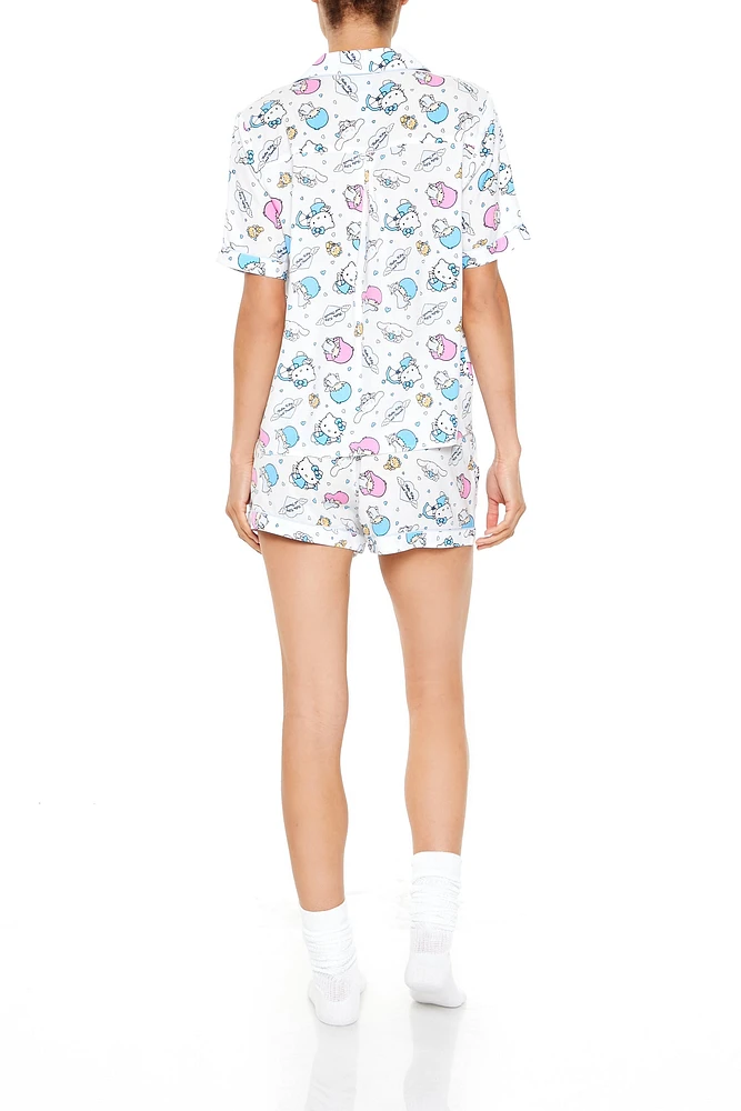 Hello Kitty & Friends Top Short 2 Piece Pajama Set