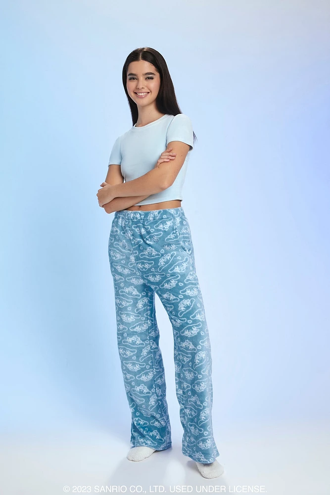 Pantalon de pyjama en molleton à imprimé Cinnamoroll