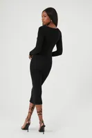 Sweetheart Bodycon Sweater Dress