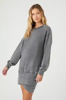 Fleece Sweatshirt Mini Dress