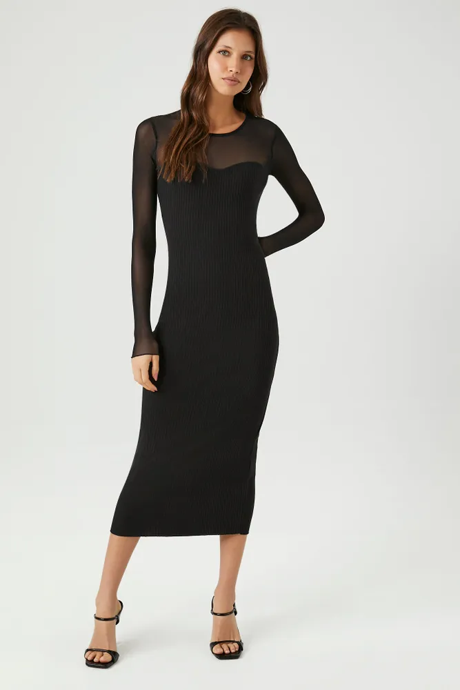 Robe midi Bodycon en filet