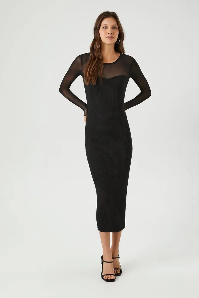 Robe midi Bodycon en filet