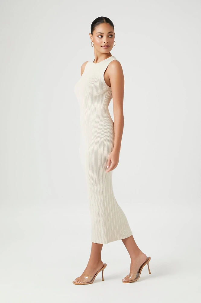 Ribbed Sleeveless Bodycon Maxi Dress