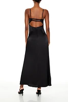 Satin Sweetheart Maxi Slip Dress