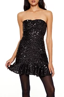 Minirobe Ã  paillettes avec dÃ©colletÃ© en coeur