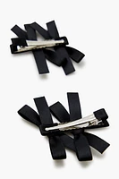 Bow Hair Clip Set (2 Pcs)