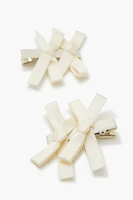 Bow Hair Clip Set (2 Pcs)