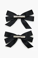 Bow Gator Hair Clip Set (2 Pcs)