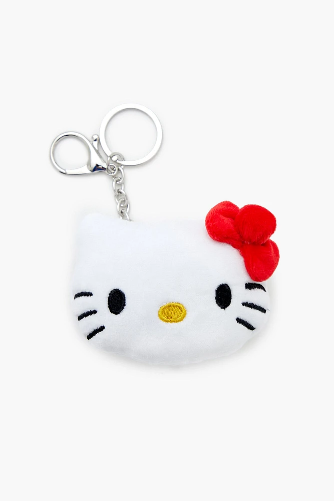 Porte-clés en peluche Hello Kitty