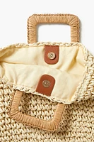 Woven Straw Clutch Bag