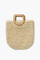 Woven Straw Clutch Bag