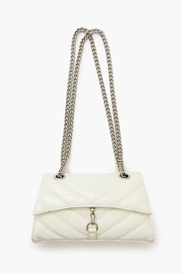 Chevron-Quilted Crossbody Bag