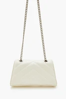 Chevron-Quilted Crossbody Bag