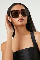 Tortoiseshell Oversized Square Sunglasses