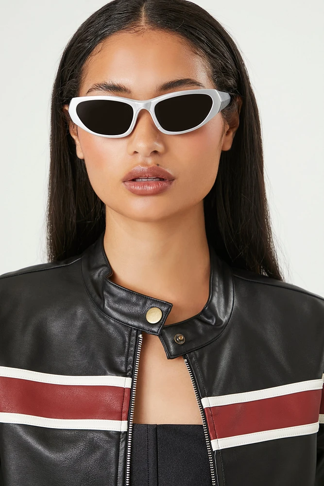 Oval Shield Sunglasses