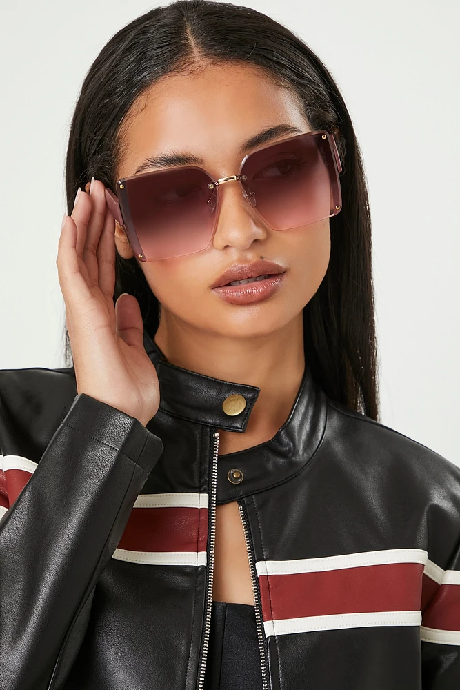 Oversized Square Gradient Sunglasses