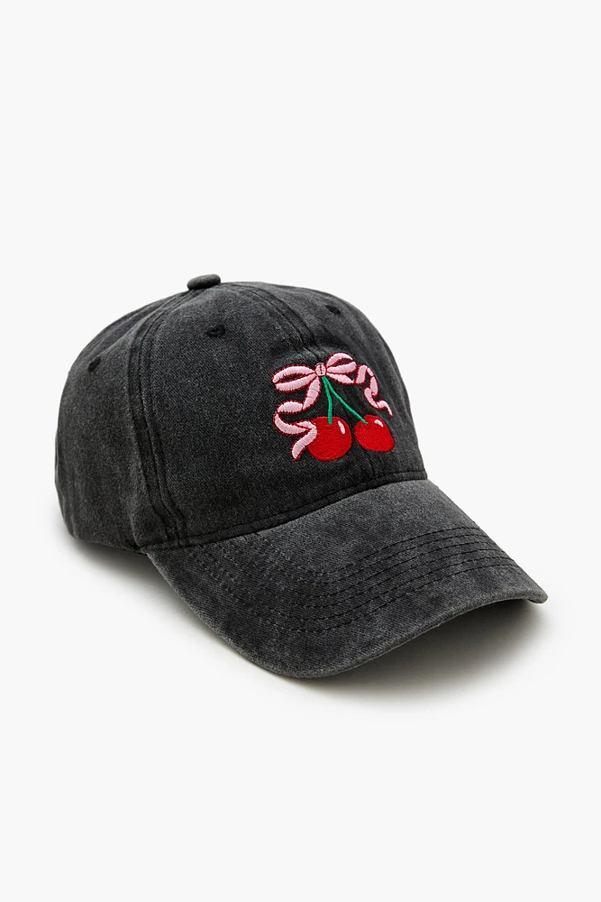 Bow & Cherry Baseball Cap