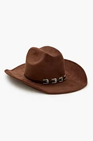 Buckled-Trim Cowboy Hat