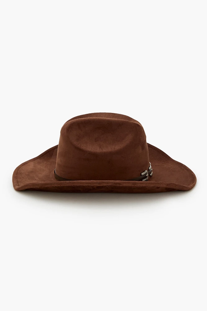 Buckled-Trim Cowboy Hat