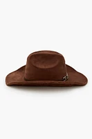 Buckled-Trim Cowboy Hat